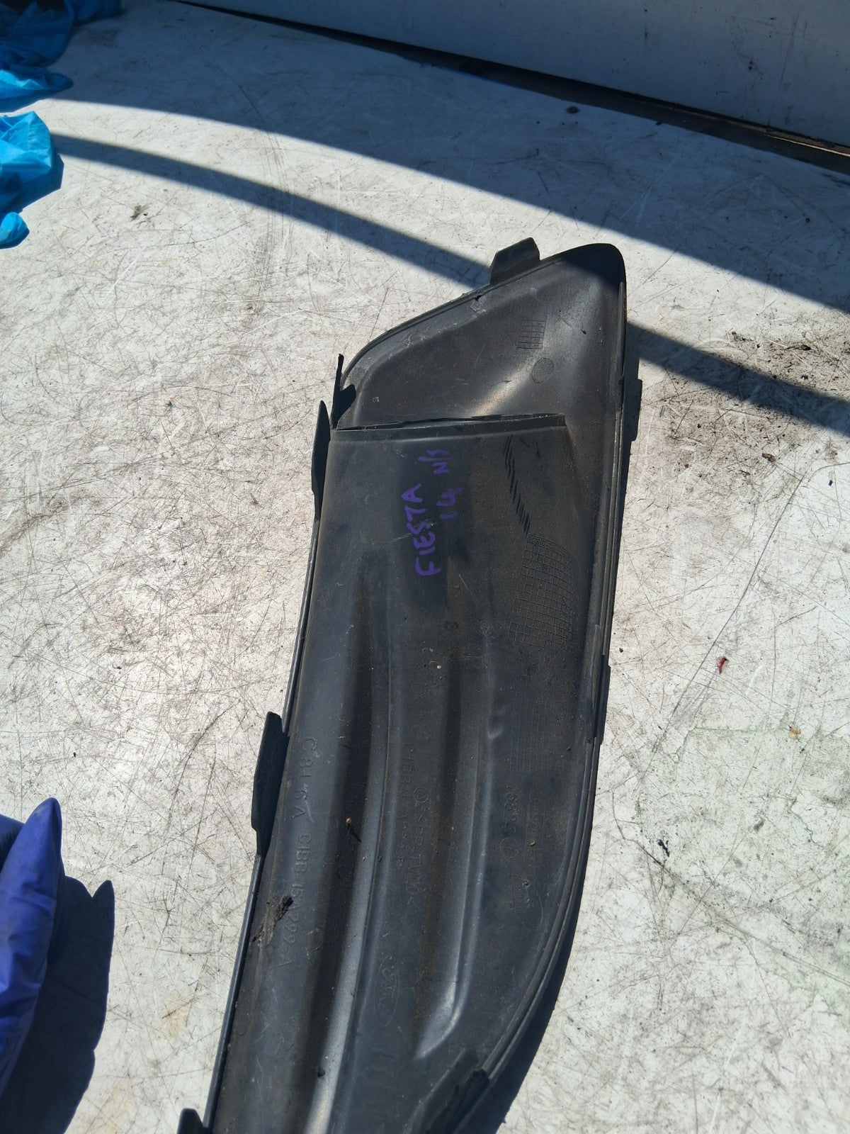 2014 FORD FIESTA NSF PASSENGER SIDE FRONT BUMPER UPPER GRILL C1BB15A299A