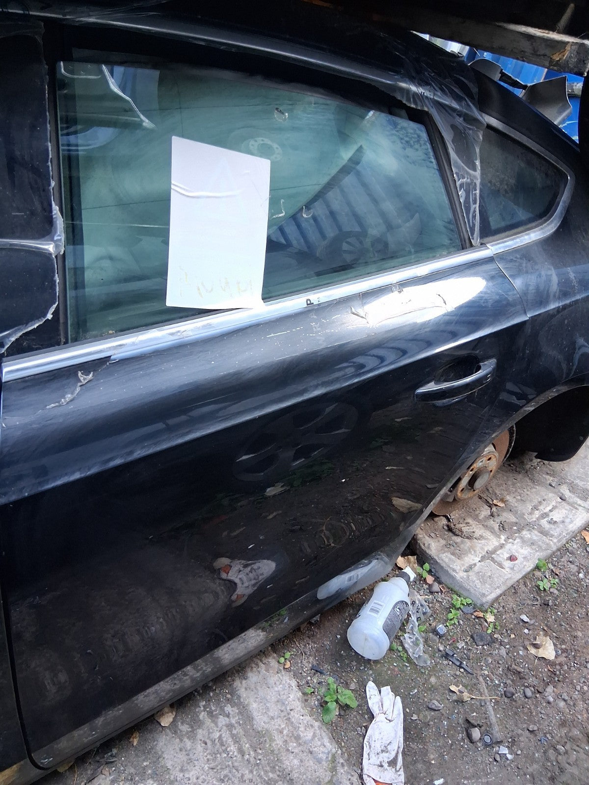 2015 AUDI MK1 A5 HATCHBACK 5 DOOR NSR PASSENGER SIDE REAR LEFT BARE DOOR BLACK