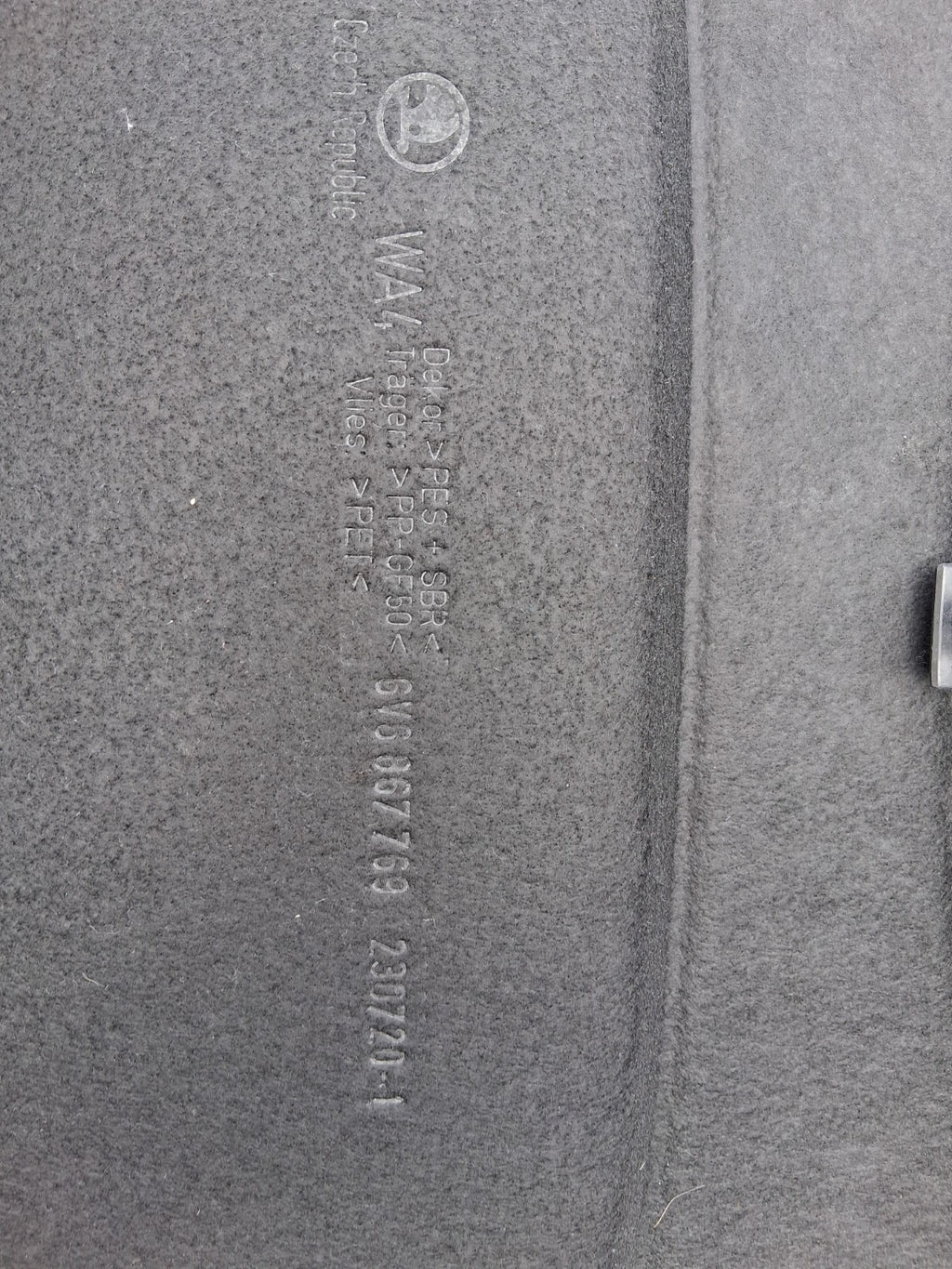 2020 SKODA FABIA MK3 NJ HATCHBACK REAR STORAGE PARCEL SHELF LOAD COVER