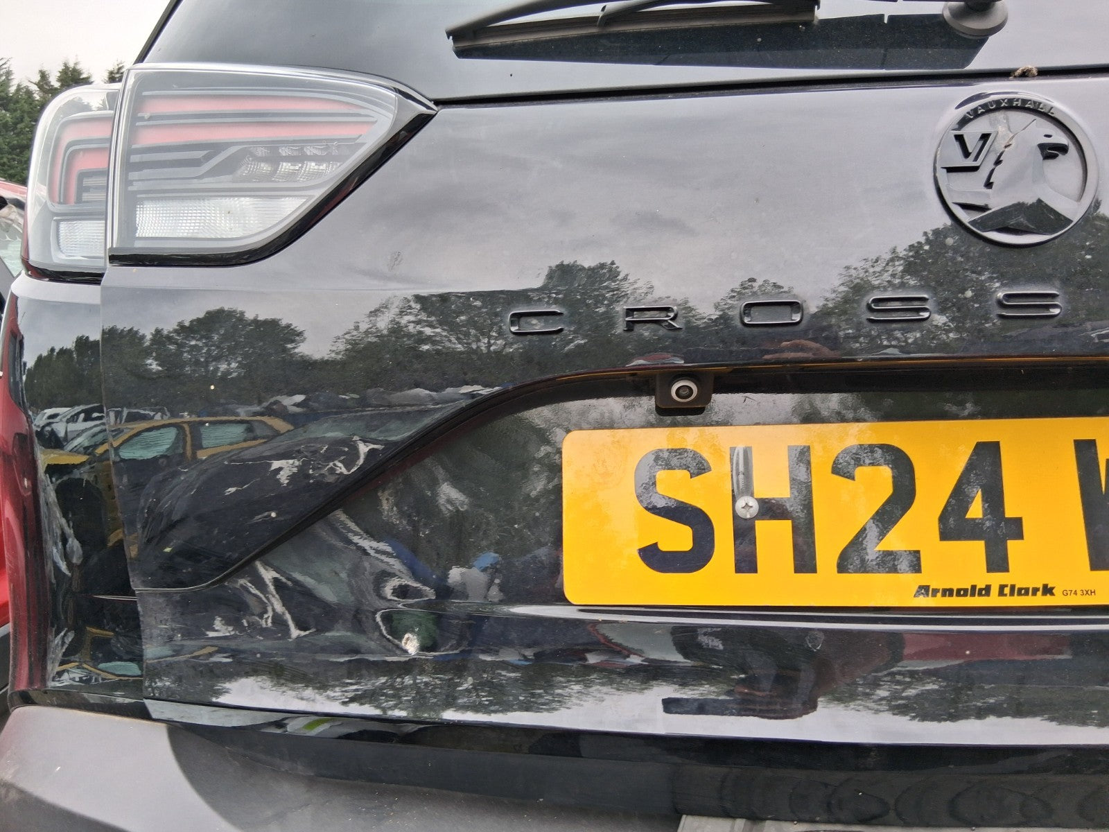 2024 VAUXHALL CROSSLAND BARE TAILGATE BOOTLID DIAMOND BLACK METALLIC 23G