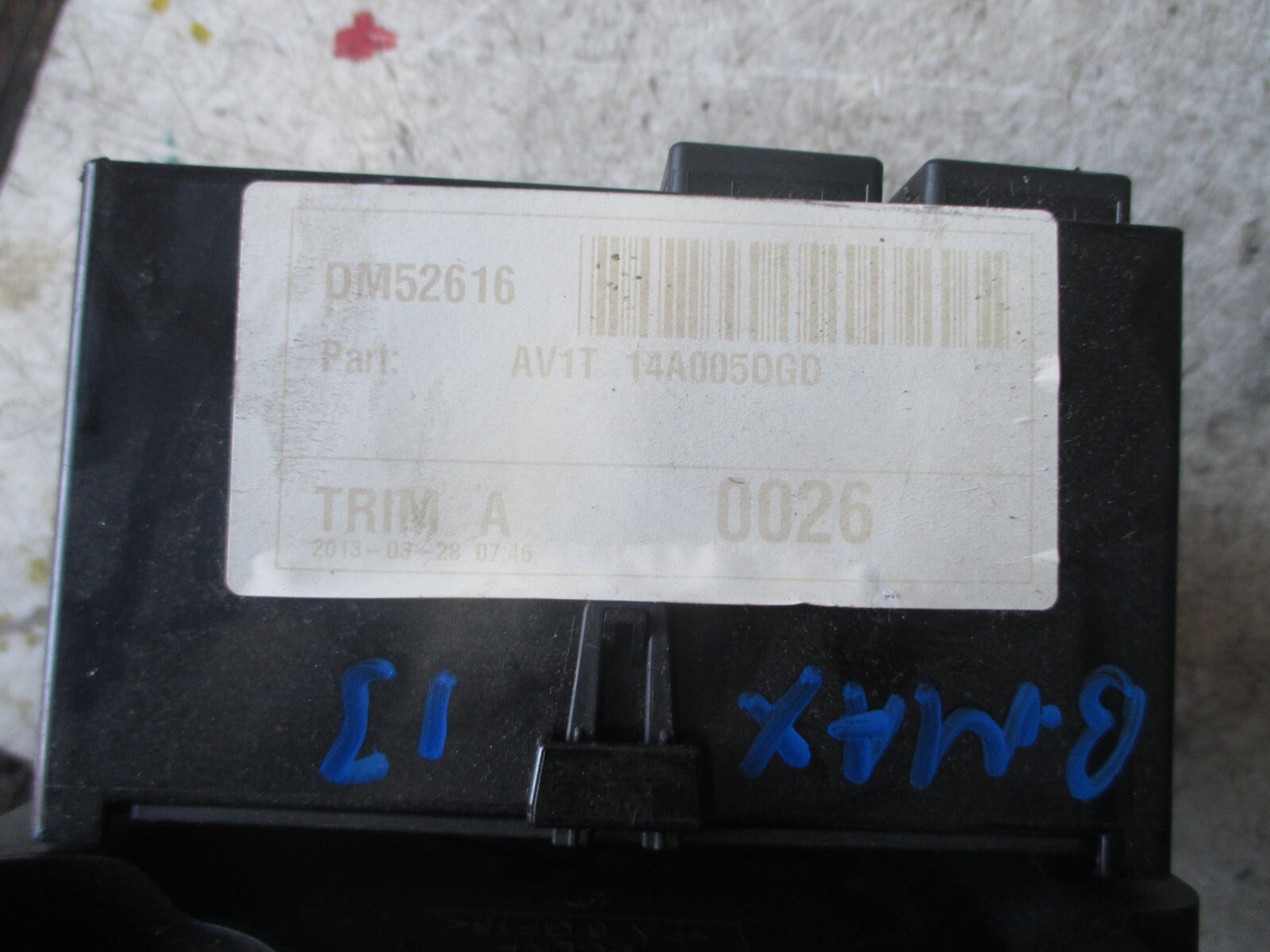 FORD B MAX 2013 FUSE RELAY BOX AV1T14A005DGD