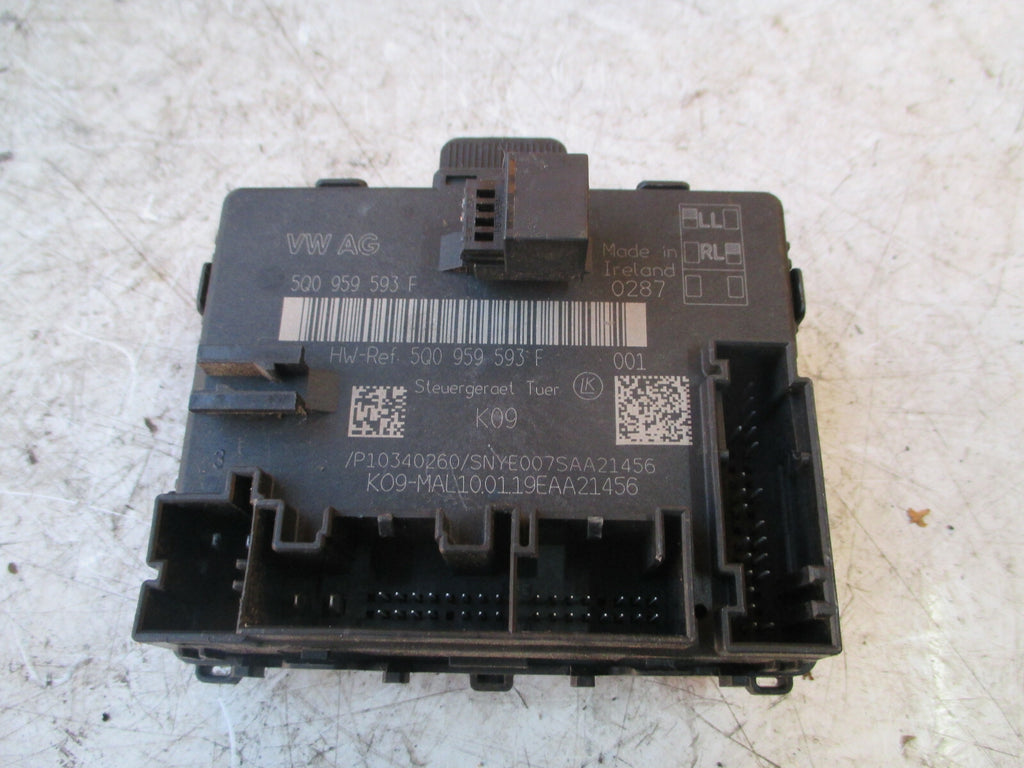 AUDI A3 2019 MK3 8V OSF DRIVER SIDE FRONT DOOR CONTROL MODULE UNIT 5Q0959593F