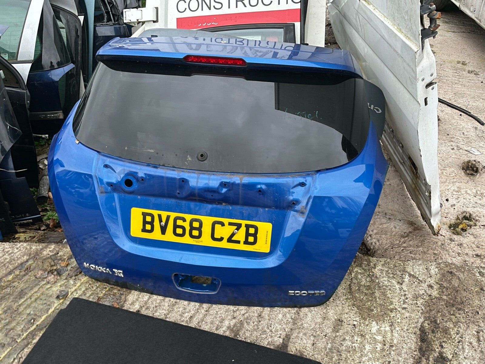 2018 VAUXHALL MOKKA X REAR HATCHBACK BOOTLID TAILGATE BARE BLUE