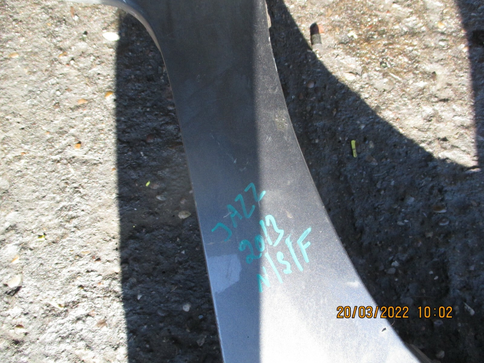 HONDA JAZZ 2013 MK3 NSF FRONT PASSENGER SIDE WING PANEL SILVER