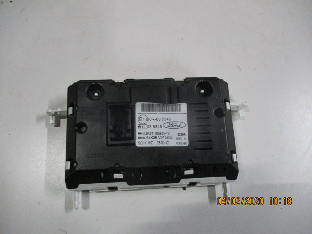 FORD FIESTA MK7 2012 RADIO STEREO CLOCK LCD DISPLAY SCREEN UNIT BA6T-18B955-FB