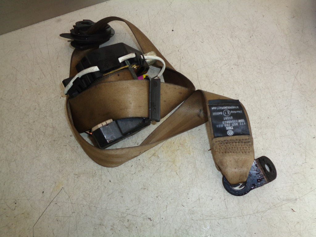 VW VOLKSWAGEN MK1 TOURAN NSF PASSENGER SIDE FRONT BEIGE SEAT BELT 1T2857705