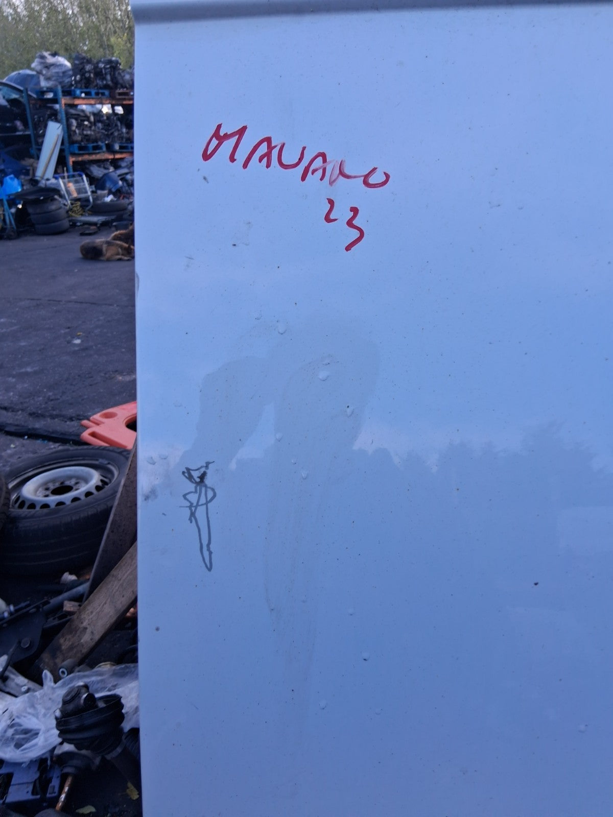 2023 VAUXHALL MOVANO C MK3 OSR DRIVER SIDE REAR DOOR WHITE