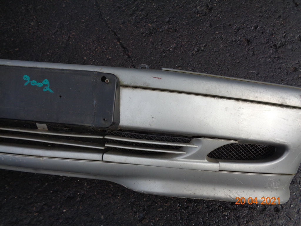 MERCEDES C CLASS 2002 COMPLETE FRONT BUMPER SILVER