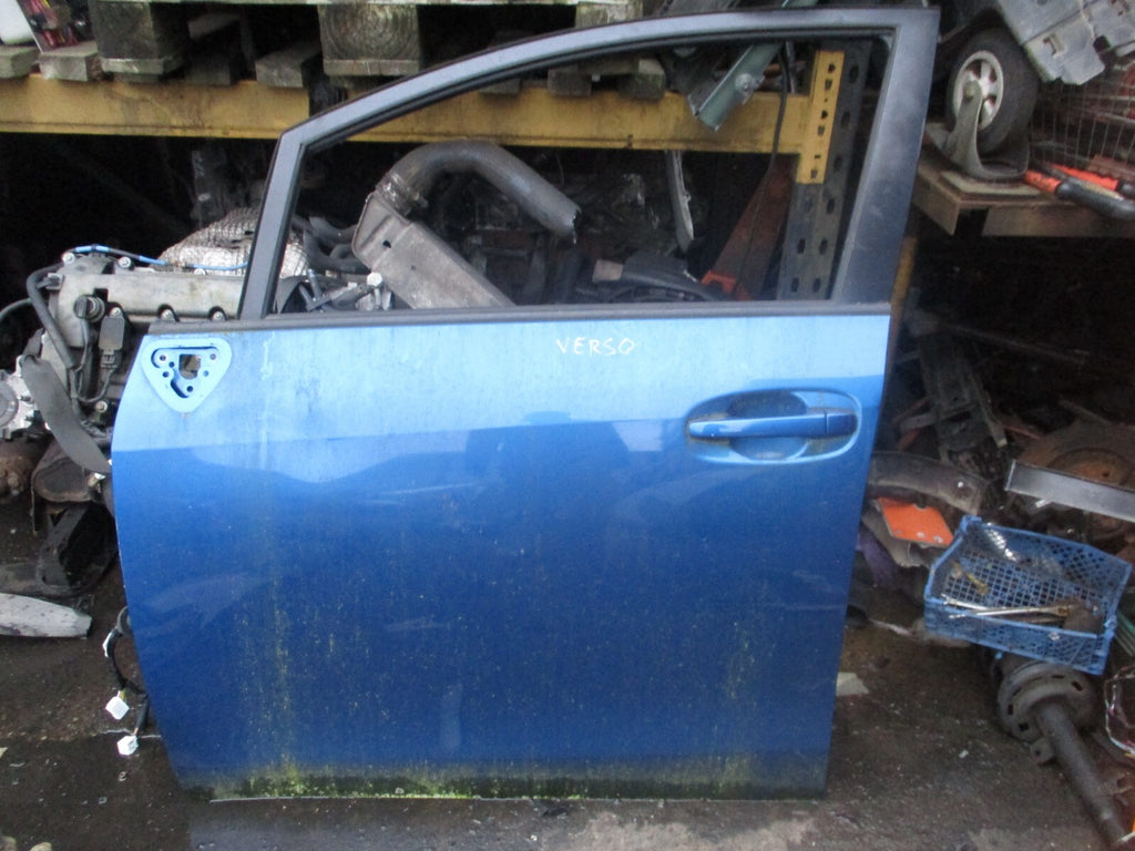 TOYOTA VERSO 2013 NSF PASSENGER SIDE FRONT BARE DOOR BLUE