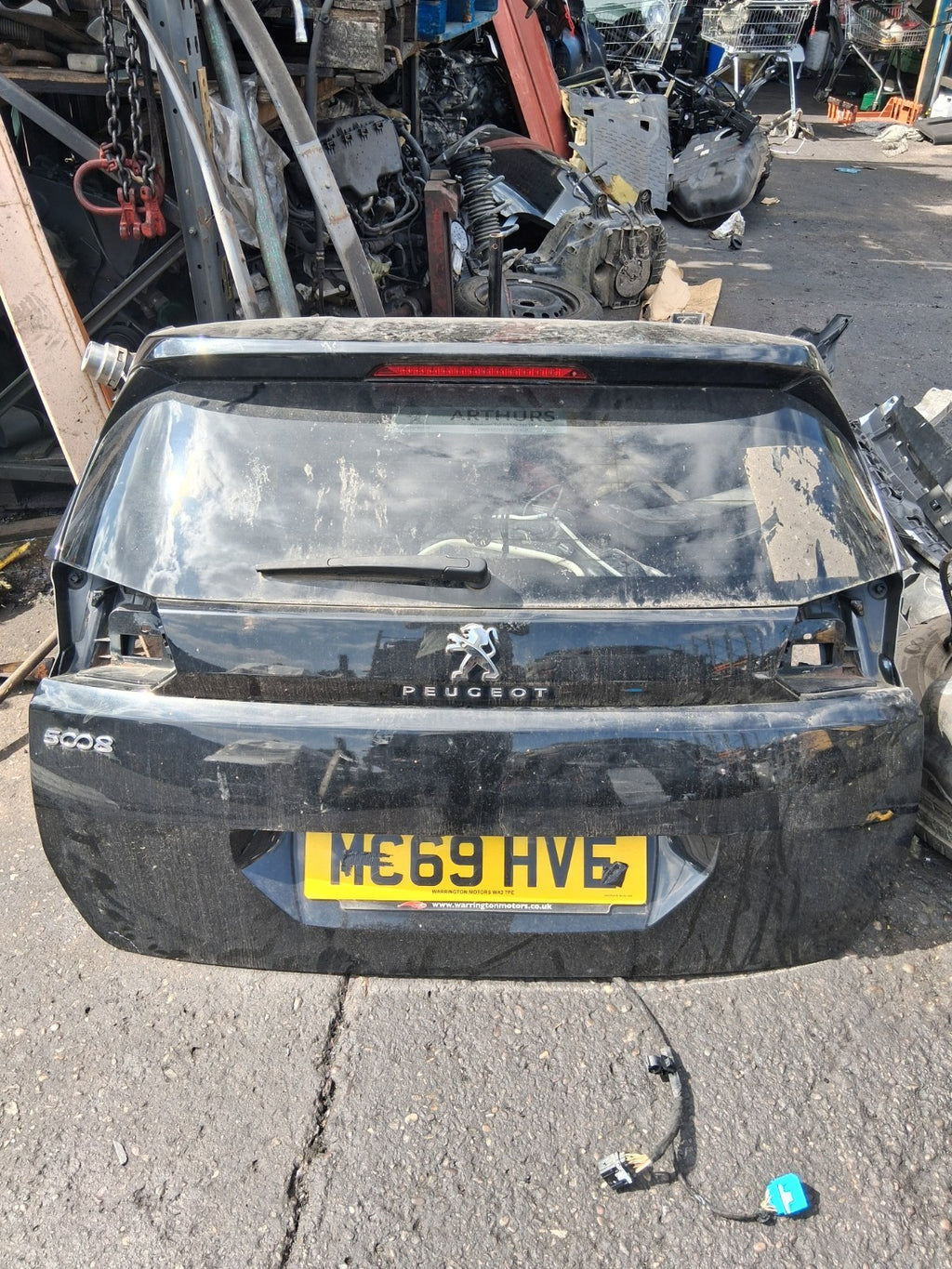 PEUGEOT 5008 MK2 2019 REAR BARE TAILGATE BOOTLID BLACK