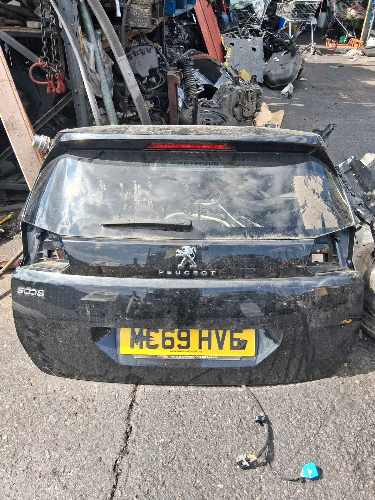 PEUGEOT 5008 MK2 2019 REAR BARE TAILGATE BOOTLID BLACK
