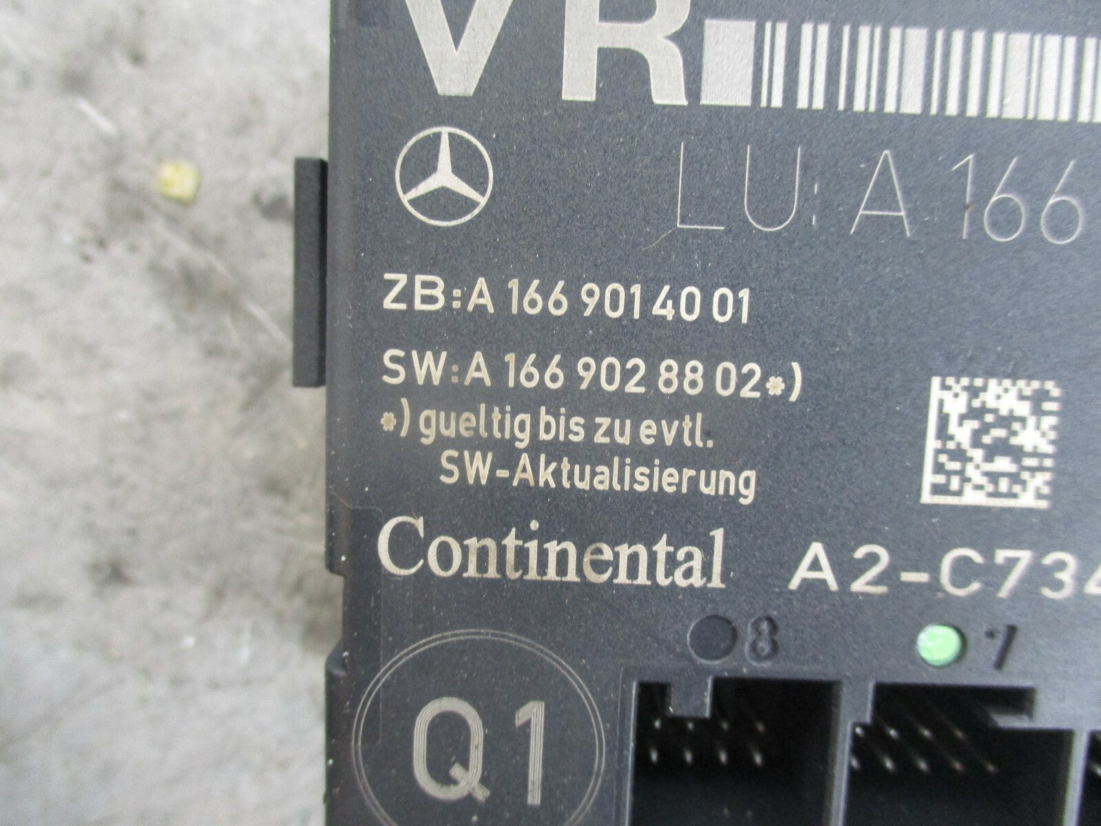 MERCEDES A CLASS W176 OSF DRIVER FRONT DOOR CONTROL MODULE A1669006105