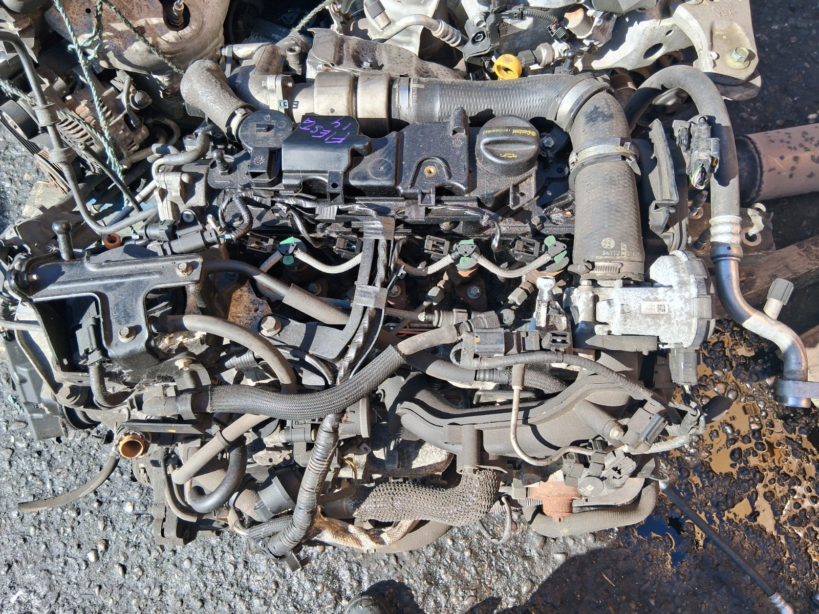 2014 FORD FIESTA MK7 1.5 DIESEL COMPLETE ENGINE UGJC MILES 75K