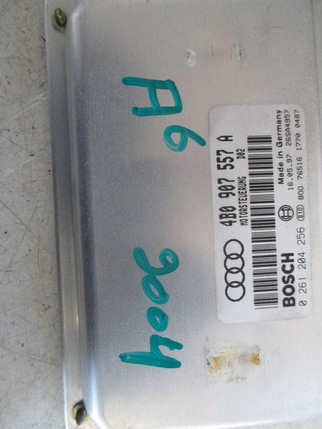 AUDI A6 2004 C5 ENGINE CONTROL UNIT 4B0907557A