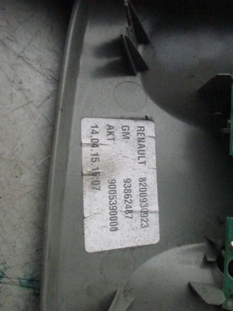 2006 RENAULT TRAFIC INTERIOR ROOF READING LIGHT PANEL 93862487
