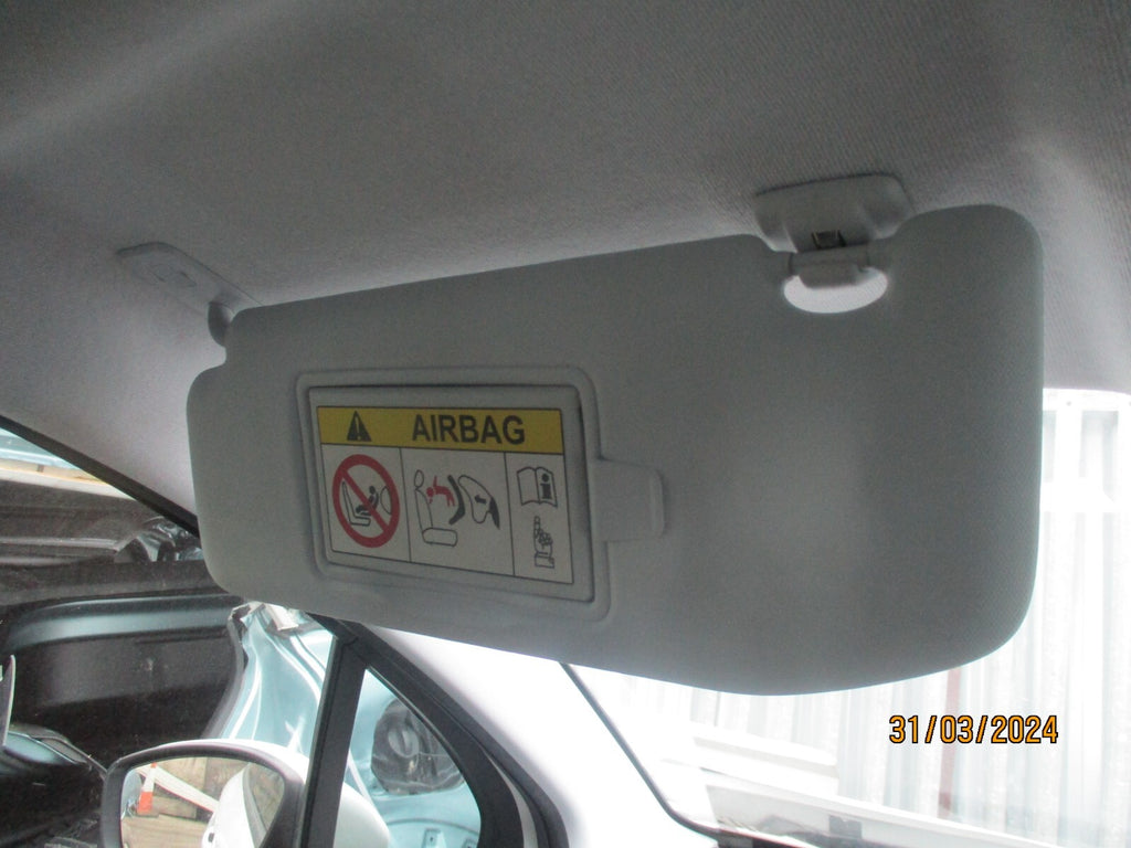 PEUGEOT 208 2016 NSF PASSENGER SIDE FRONT INTERIOR SUN VISOR SHADE