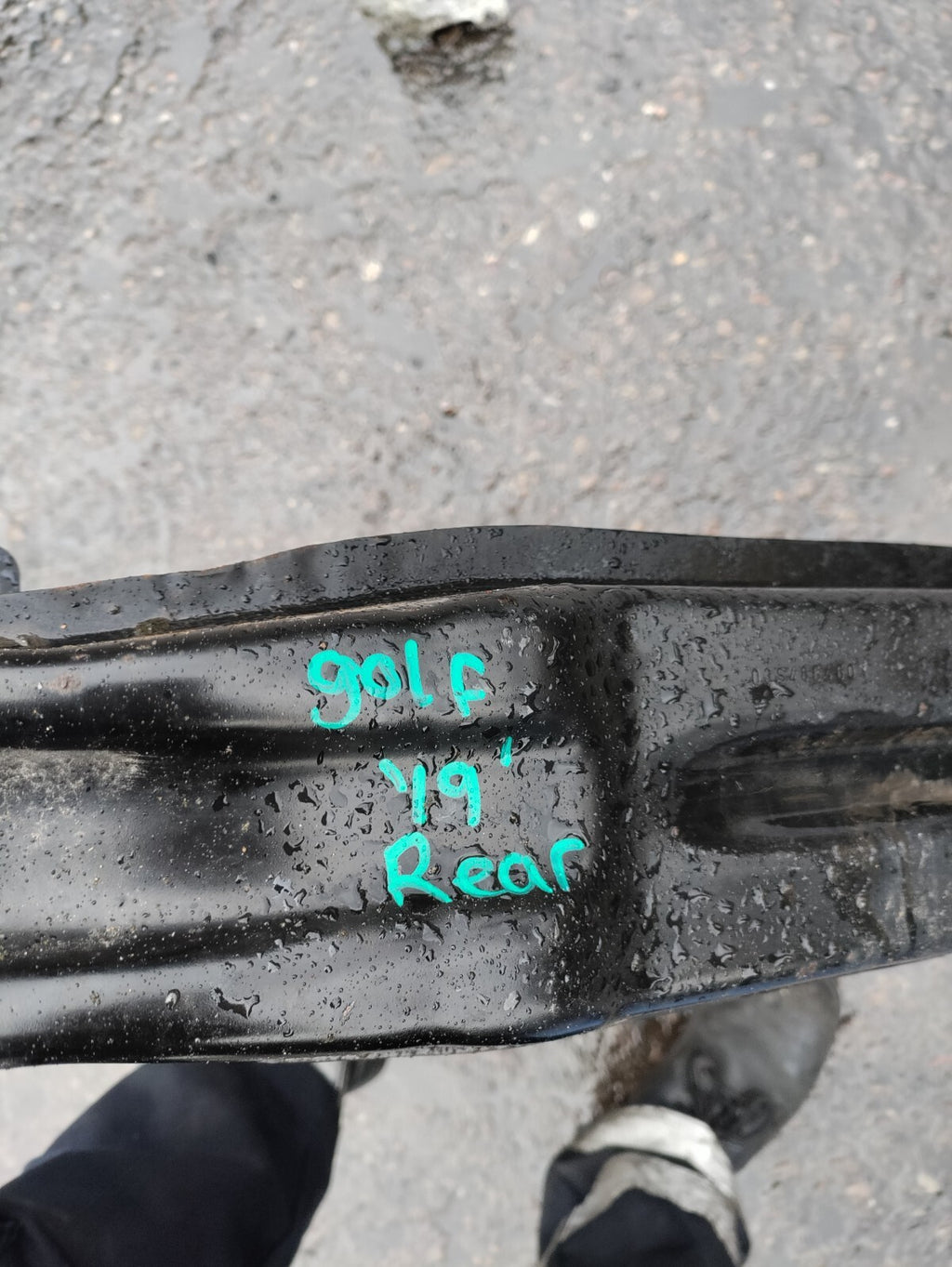 2019 VOLKSWAGEN GOLF MK 7.5 REAR CRASH BAR