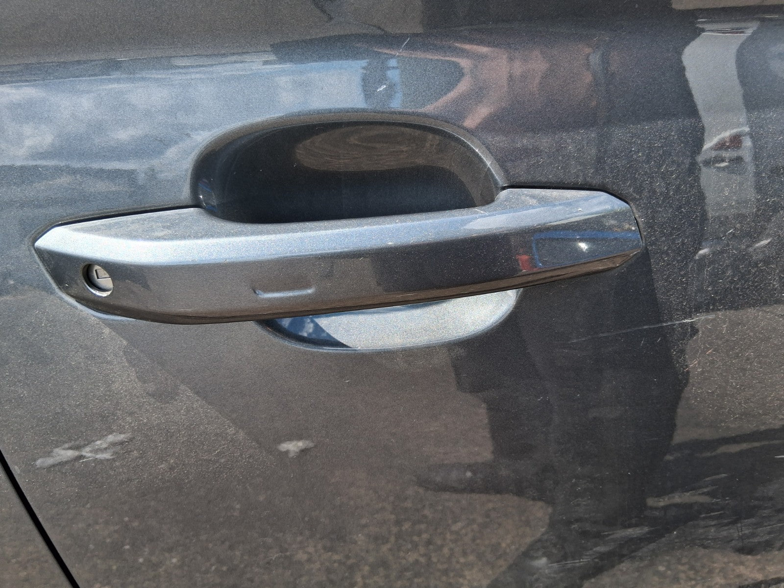 2019 AUDI Q5 ESTATE FY OSF DRIVER SIDE FRONT OUTER DOOR HANDLE MONSOON GREY LX7R