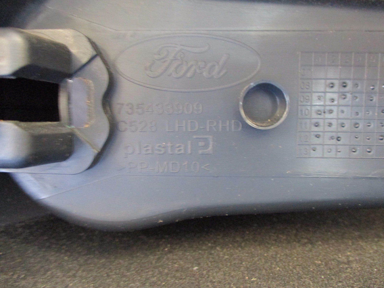 FORD KA MK2 2015 CENTER CONSOLE HANDBRAKE SURROUND 735433909