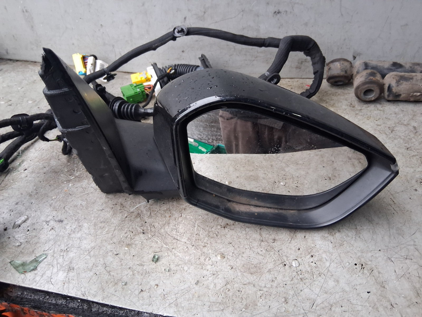 2023 CITROEN C4 MK3 OSF DRIVER SIDE RIGHT WING MIRROR POWER FOLD BLACK 984653529