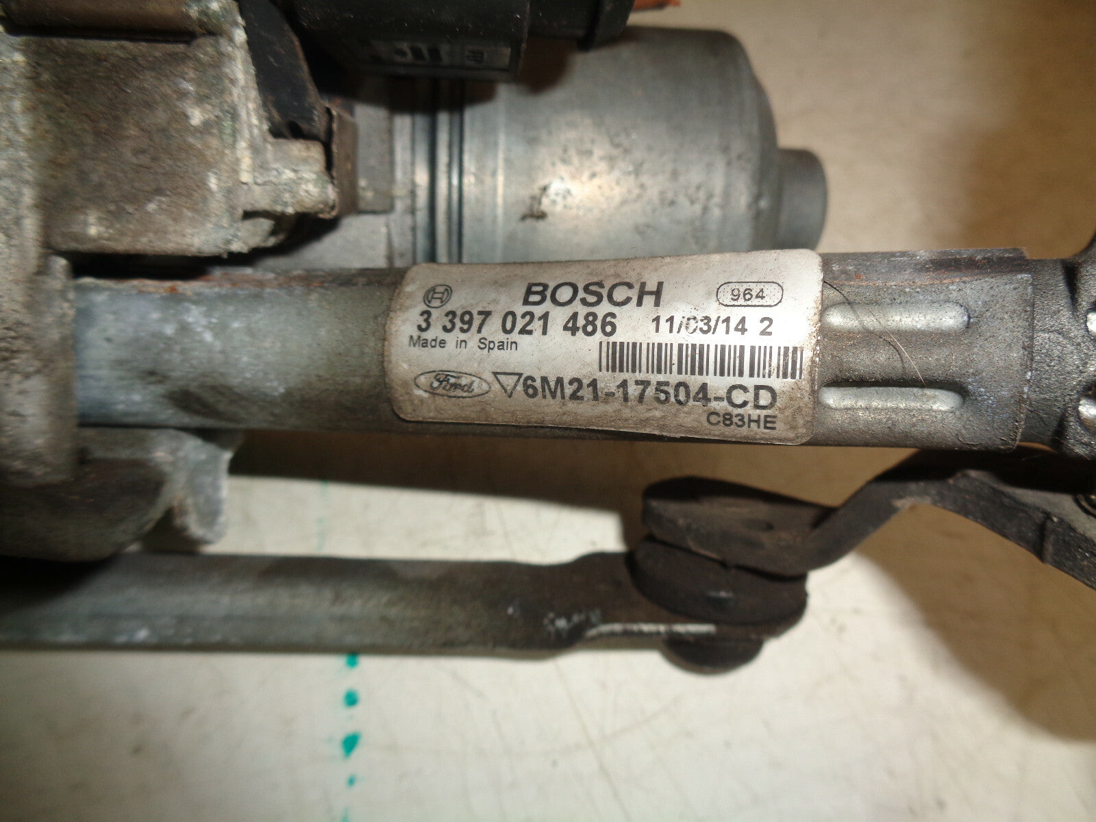 FORD GALAXY 2014 2.0 FRONT NS PASSENGER SIDE WIPER MOTOR 6M2117504CD