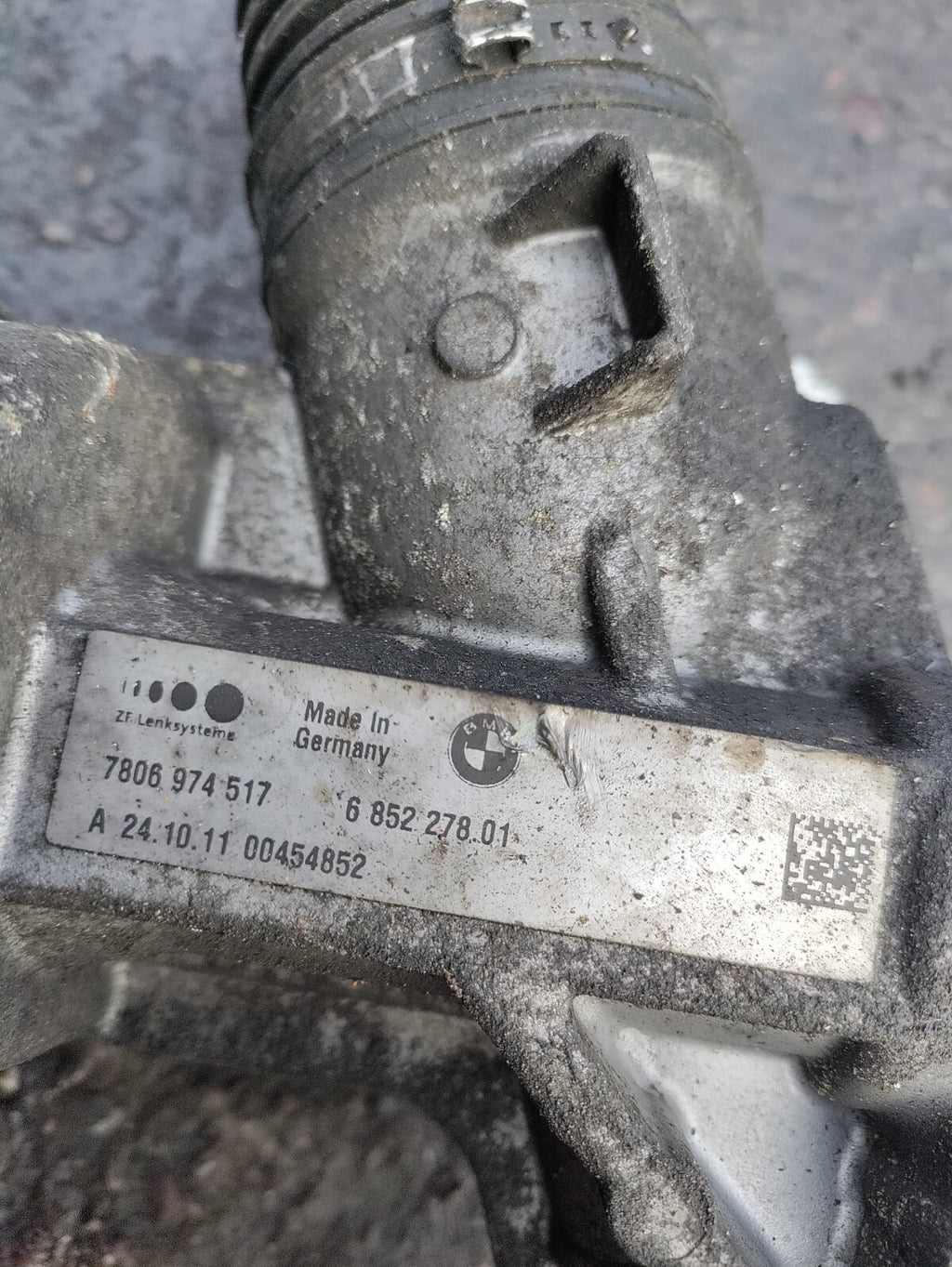 2012 BMW 5 SERIES F10 2.0 DIESEL POWER STEERING RACK 6852278
