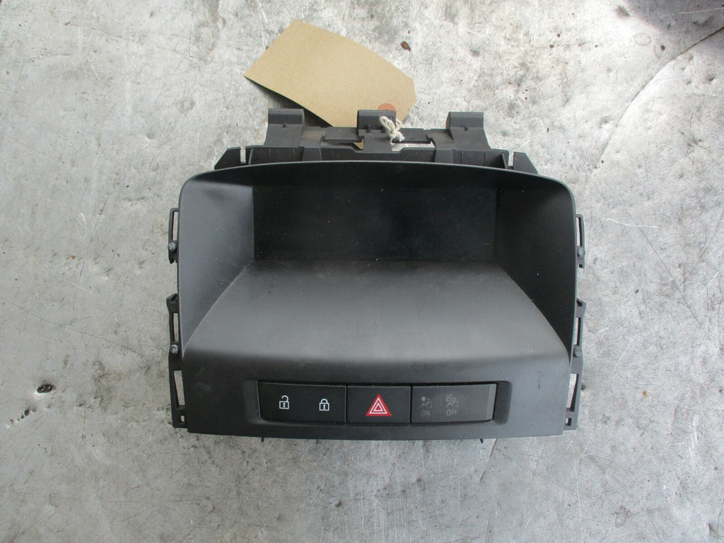 VAUXHALL ASTRA J CENTRAL DIGITAL DISPLAY SCREEN & HAZARD SWITCH 13267984