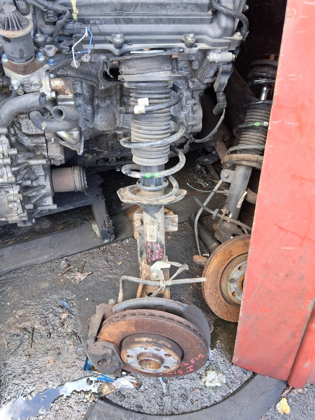 2020 SEAT IBIZA 6F NSF PASSENGER SIDE FRONT LEFT HUB LEG SHOCK