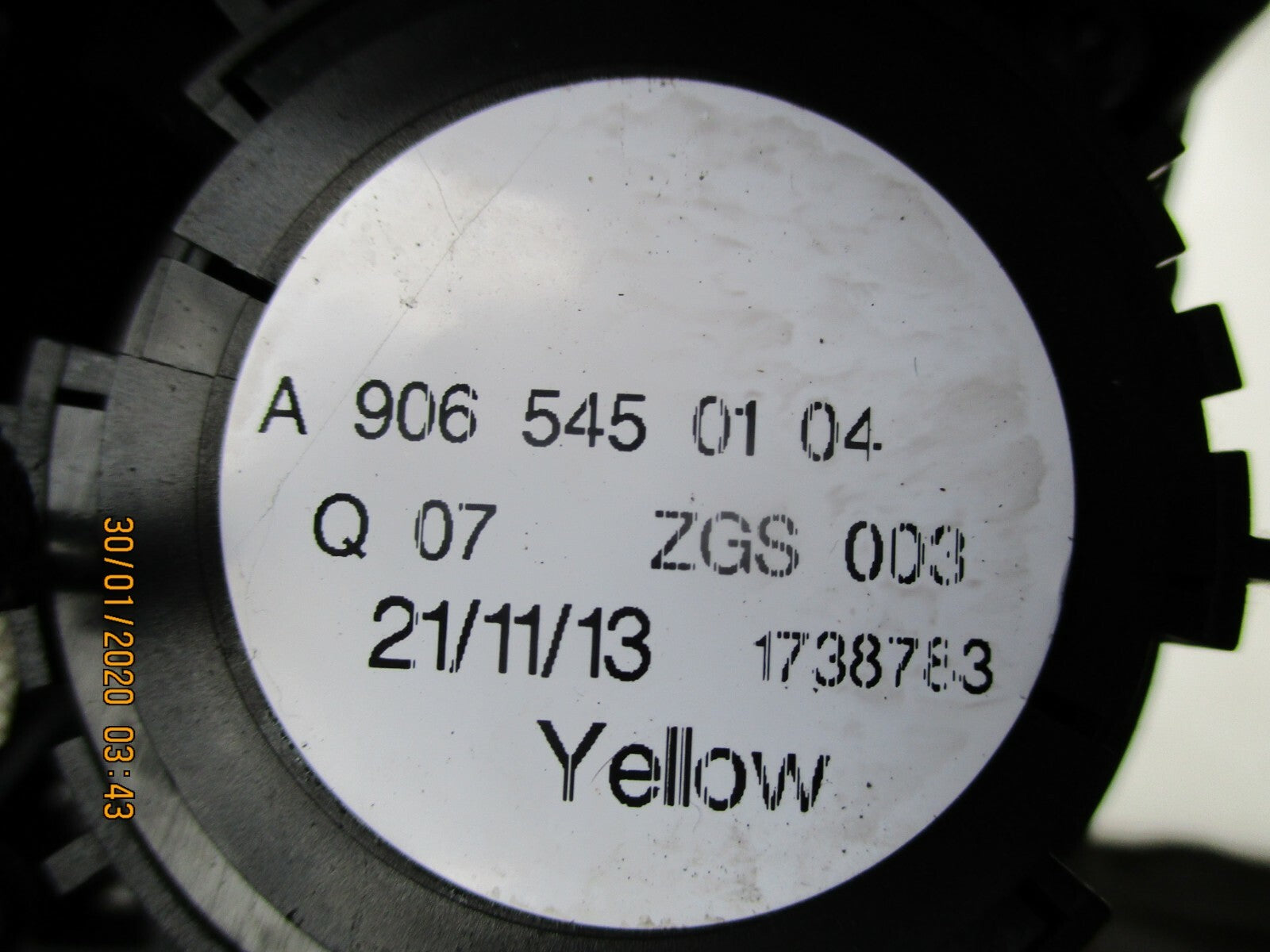 MERCEDES SPRINTER W906 2013 OS DRIVER SIDE HEADLIGHT SWITCH VENT A9065450104