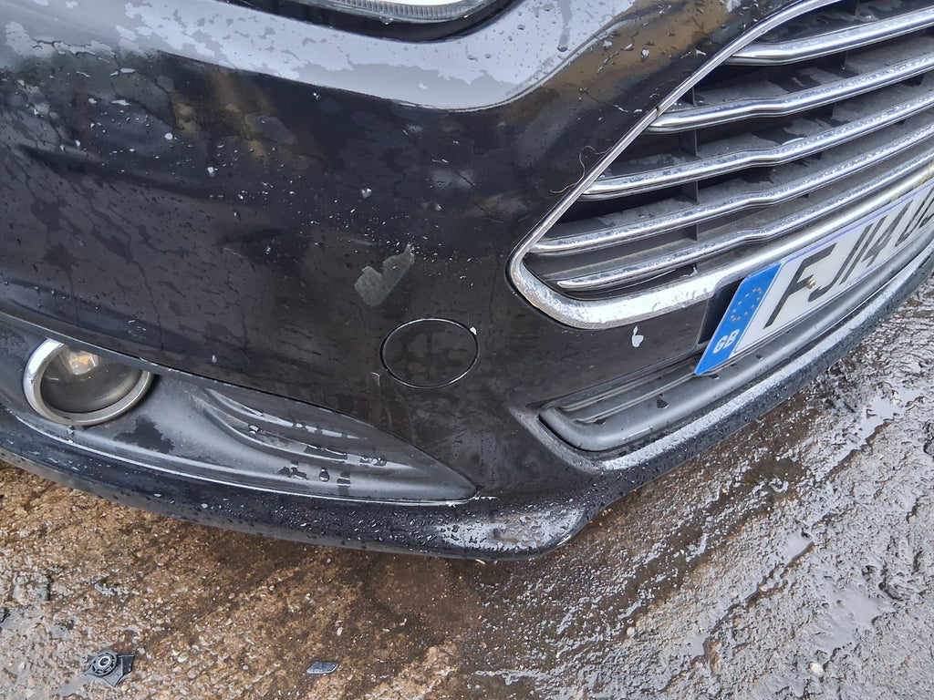 2014 FORD FIESTA MK7 FRONT COMPLETE BUMPER WITH GRILL PANTHER BLACK METALLIC DC