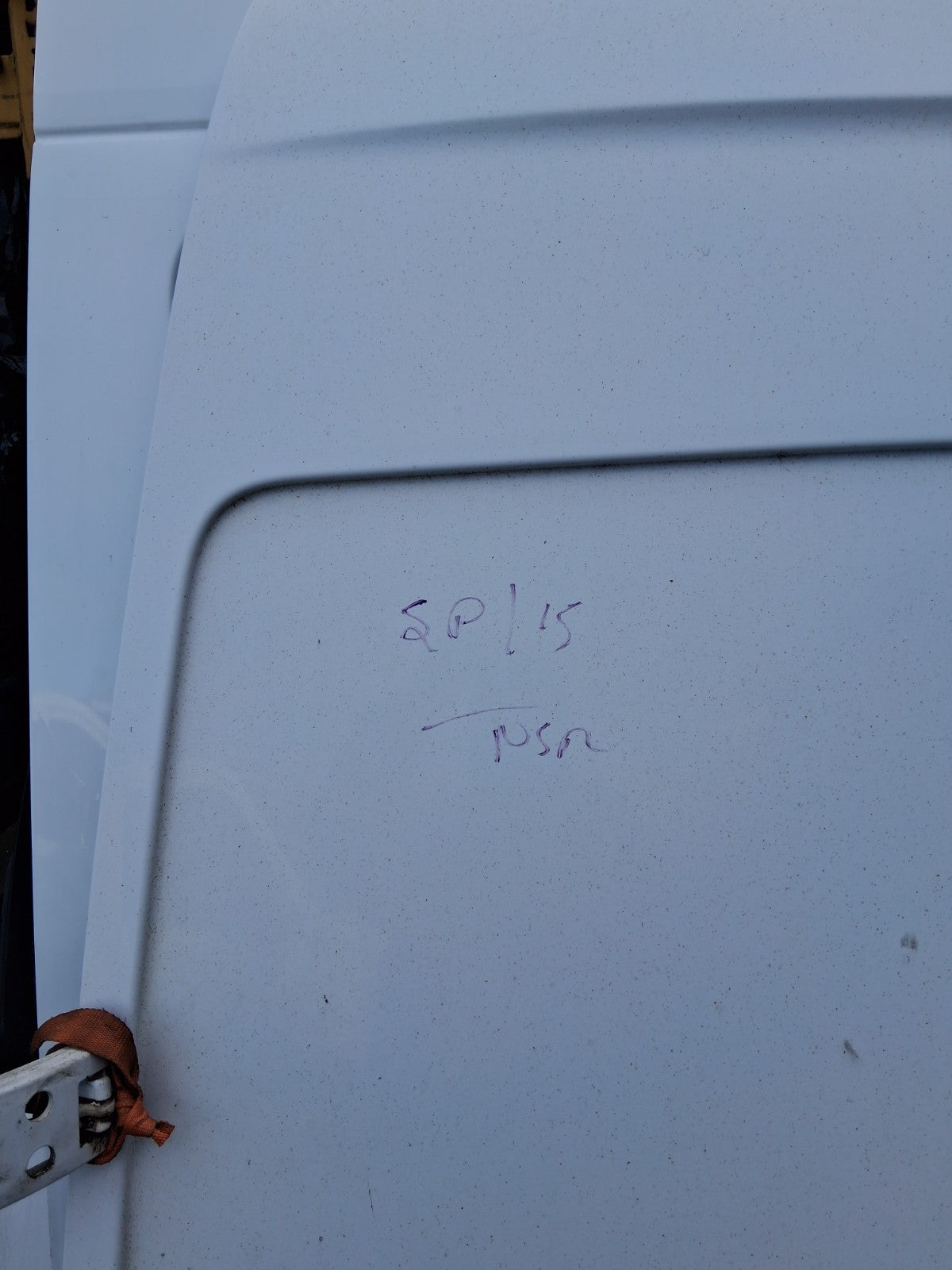 2016 MERCEDES SPRINTER W906 NSR PASSENGER SIDE REAR LEFT COMPLETE DOOR WHITE