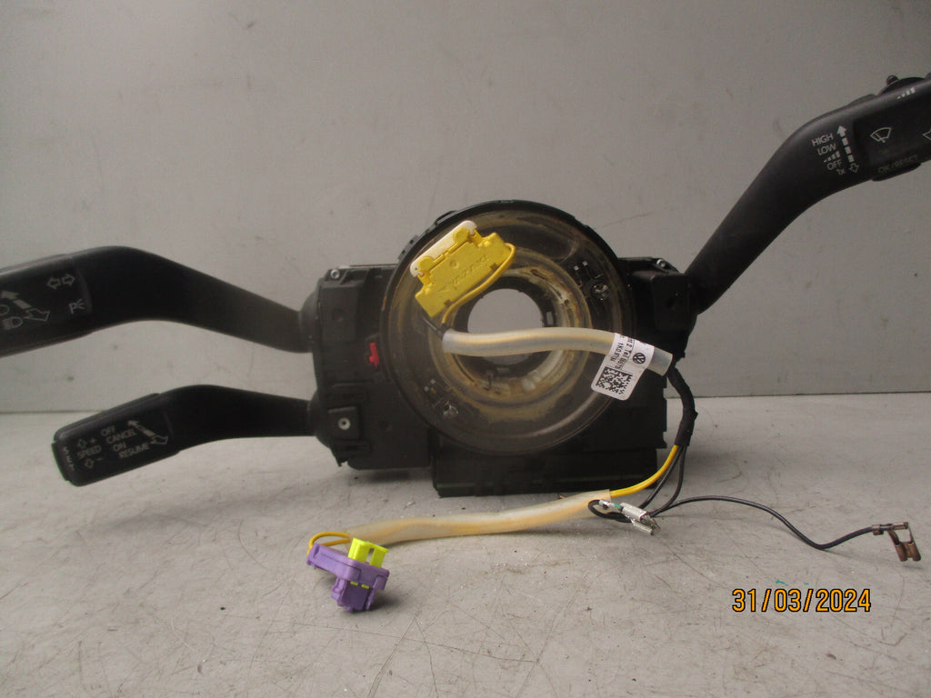 2008 VOLKSWAGEN PASSAT WIPER INDICATOR HEADLIGHT STALK & SQUIB RING 3C0959653B