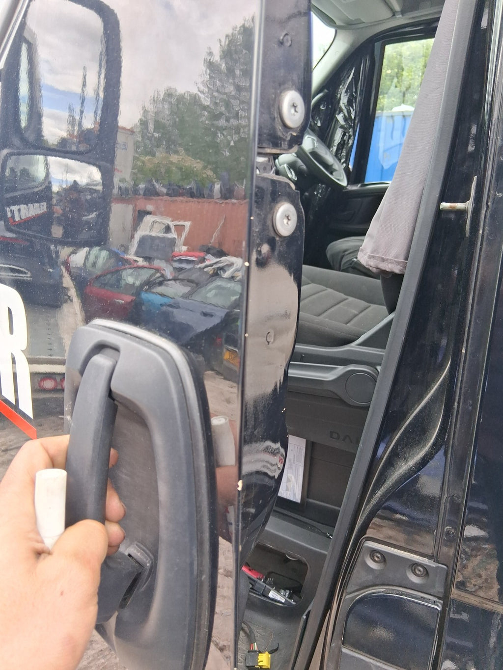 2023 IVECO DAILY MK6 FACELIFT 70C21b 3.0 D NSF PASSENGER BARE DOOR NERO BLACK