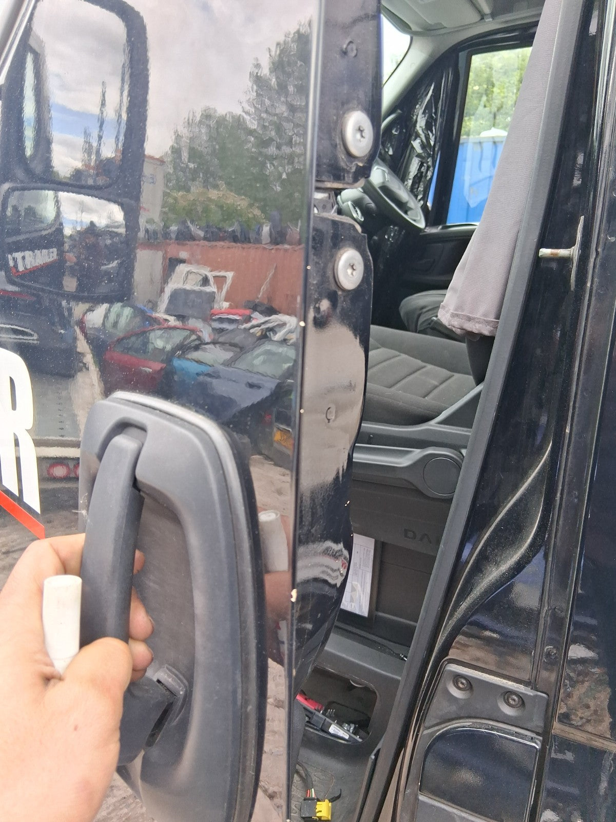 2023 IVECO DAILY MK6 FACELIFT 70C21b 3.0 D NSF PASSENGER BARE DOOR NERO BLACK