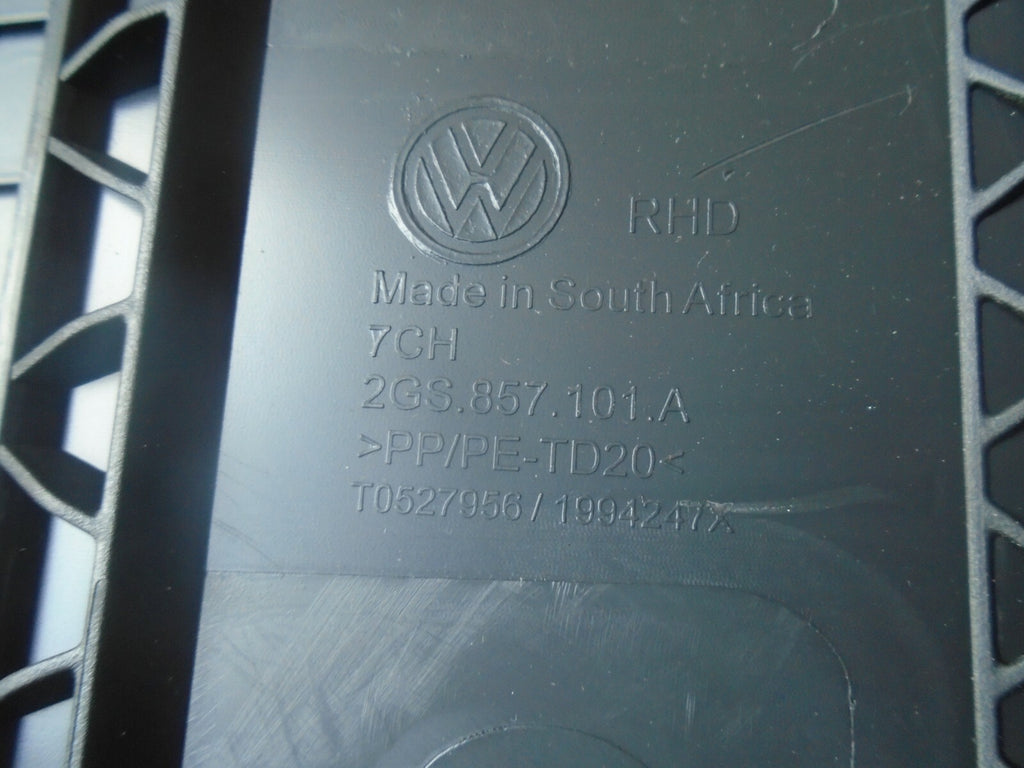 VOLKSWAGEN POLO 2019 MK6 AW GLOVE BOX STORAGE COMPARTMENT 26S857101