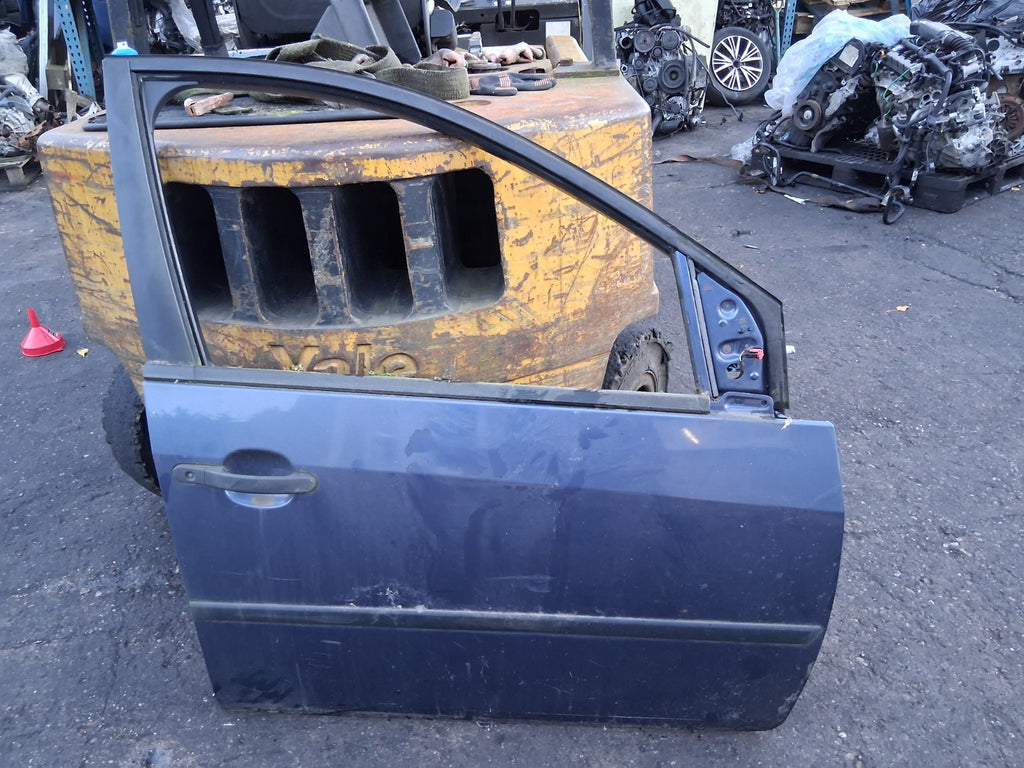2005 FORD FIESTA MK6 OSF DRIVER SIDE FRONT RIGHT DOOR BLUE
