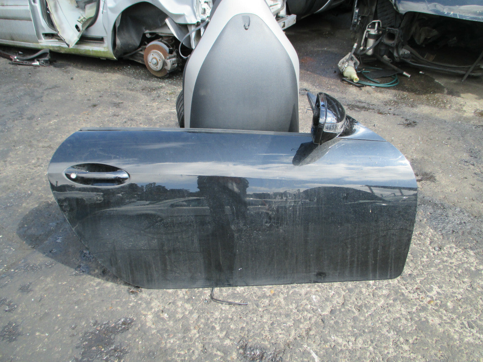 MERCEDES BENZ SLK 2010 3 DOOR OS DRIVER SIDE BARE DOOR BLACK