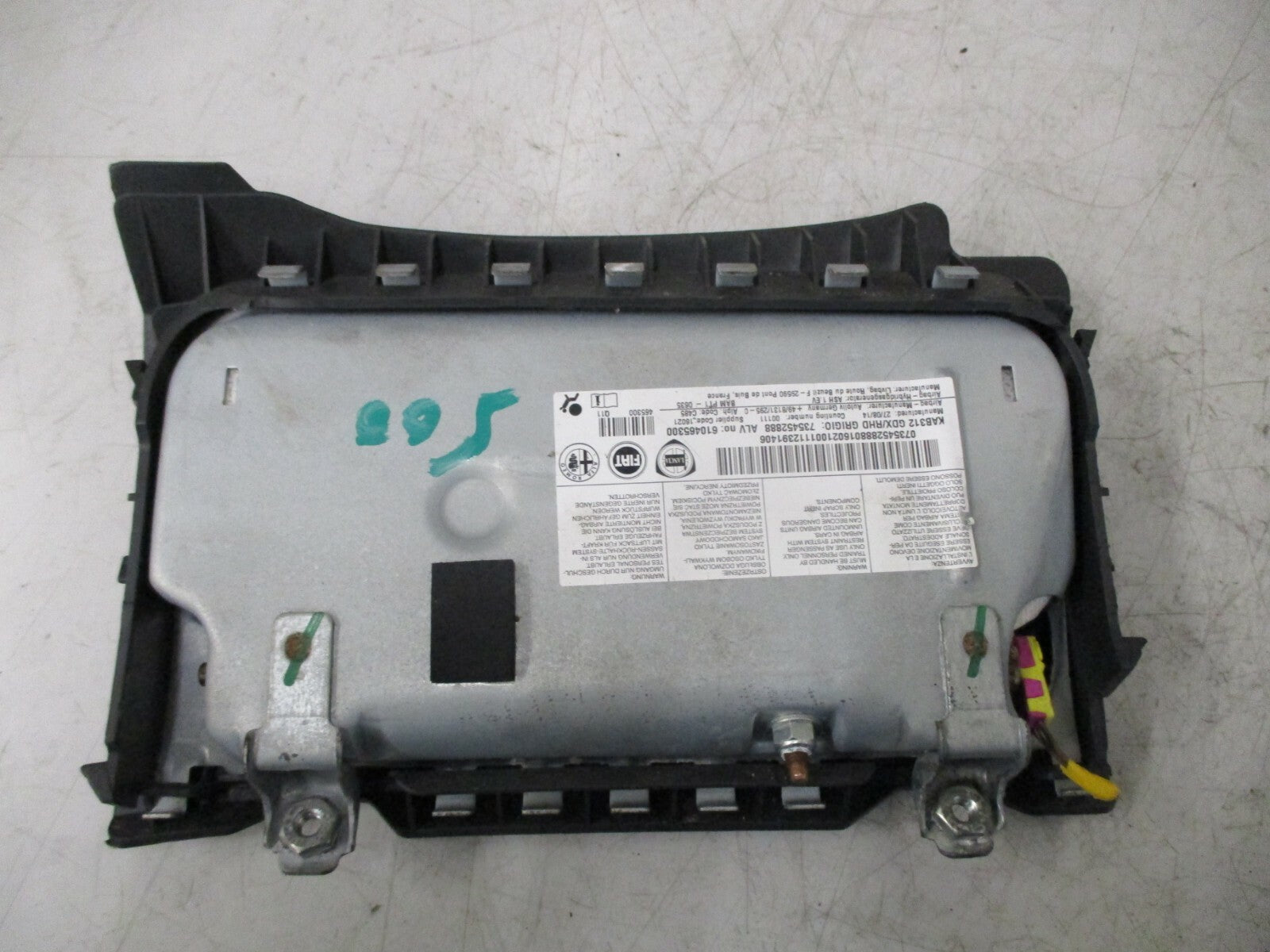 FIAT 500 2014 OS DRIVER SIDE LOWER KNEE AIRBAG AIRBAG UNIT 735452888 610465300