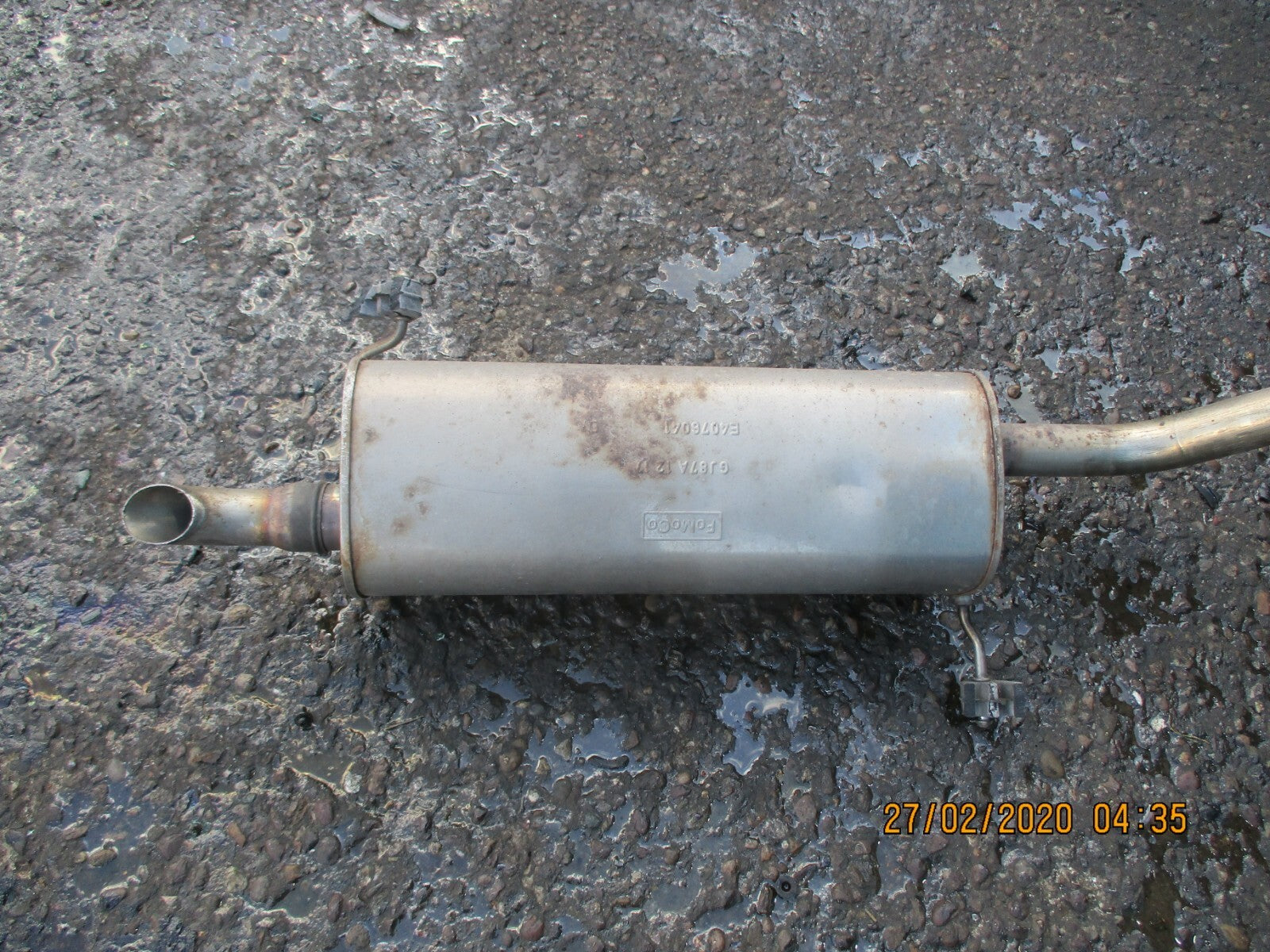 FORD B MAX 2017 1.6 PETROL COMPLETE MIDDLE BACK EXHAUST SYSTEM PIPE BOX MUFFLER