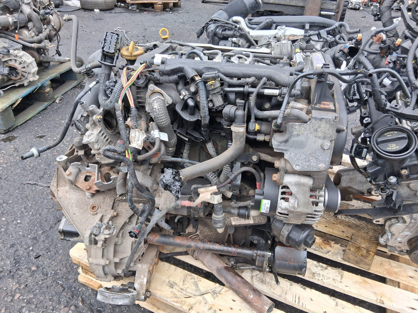 2013 FIAT DOBLO 1.6 MULTIJET DIESEL BARE ENGINE WITH PUMPS & INJECTORS 198A3.000