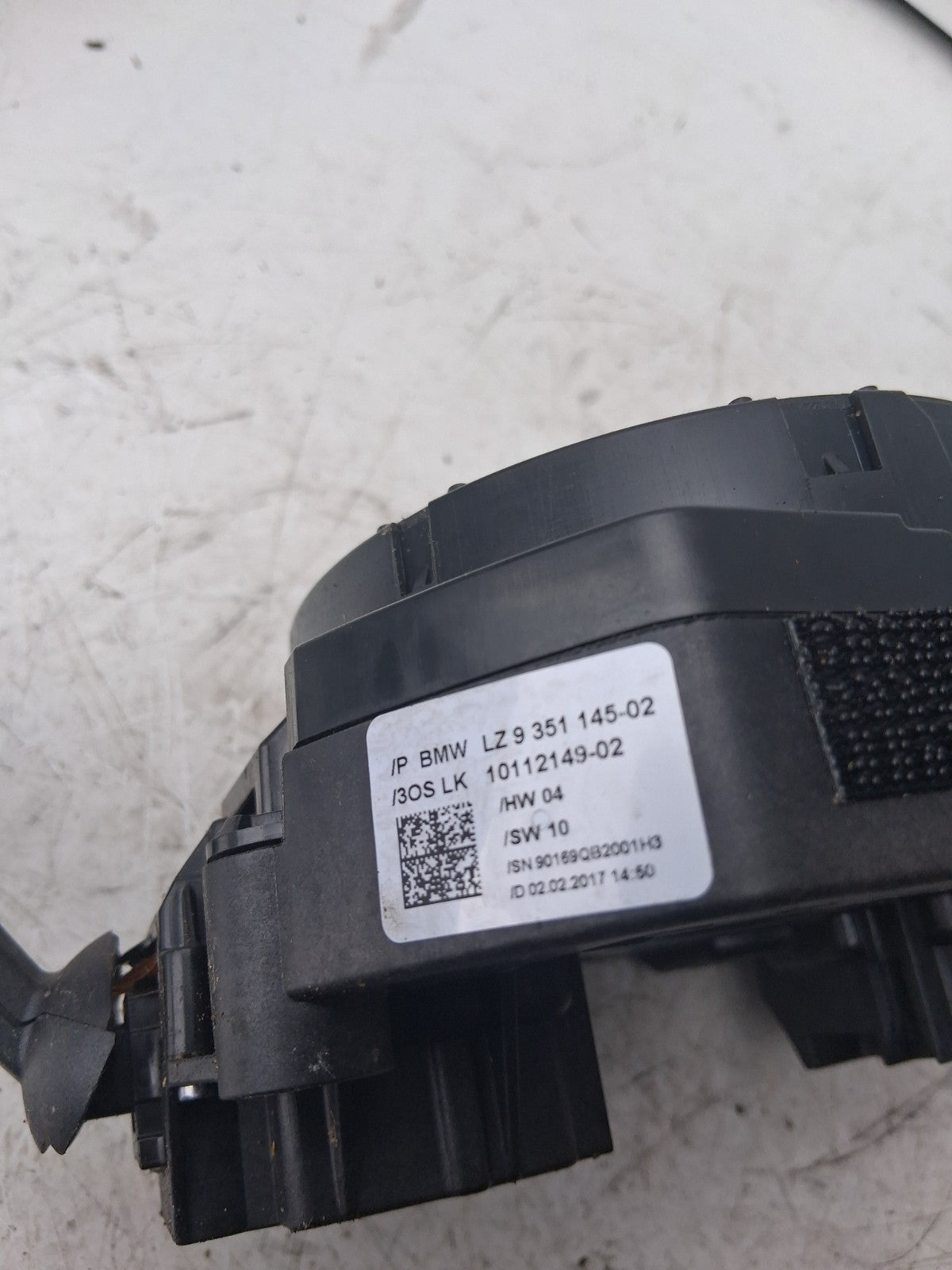 2017 BMW 3 SERIES F30 INDICATOR WIPER COMBINATION SWITCH STALK SQUIB L2935114502