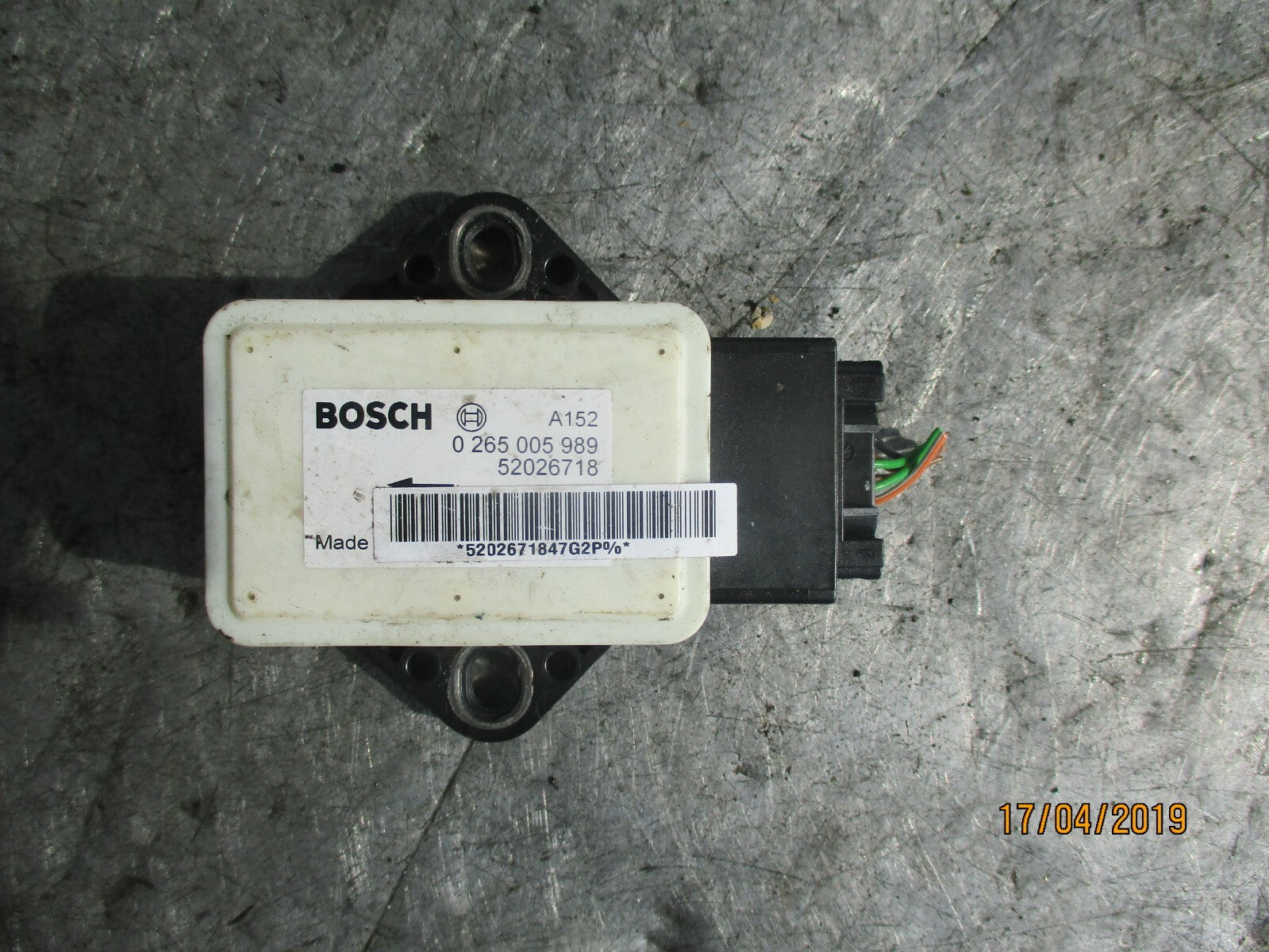 FORD KA RU8 (MK2) YAW RATE SENSOR 52026718