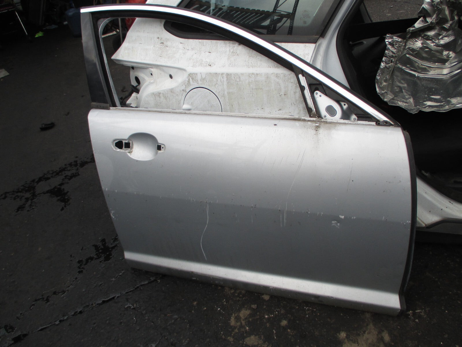 JAGUAR XF X250 2008 OSF DRIVER SIDE FRONT BARE DOOR SILVER