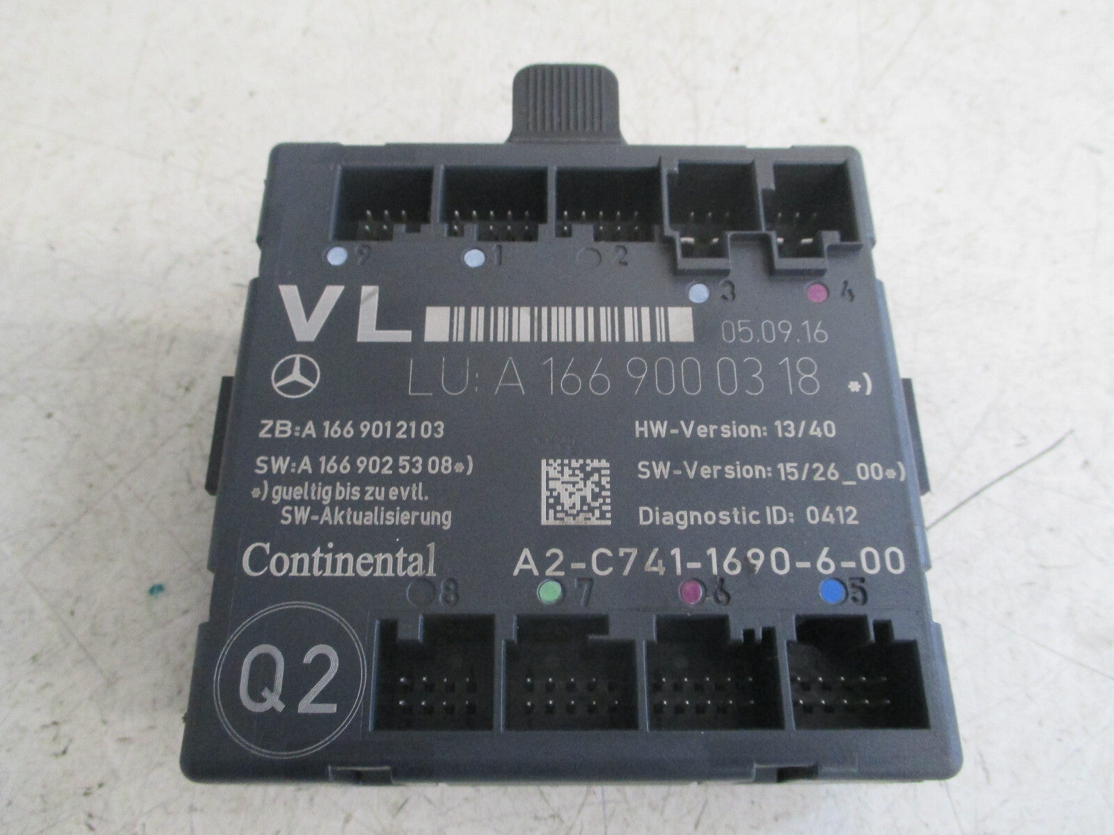 MERCEDES BENZ A CLASS W176 2016 PASSENGER FRONT DOOR CONTROL MODULE A1669000318