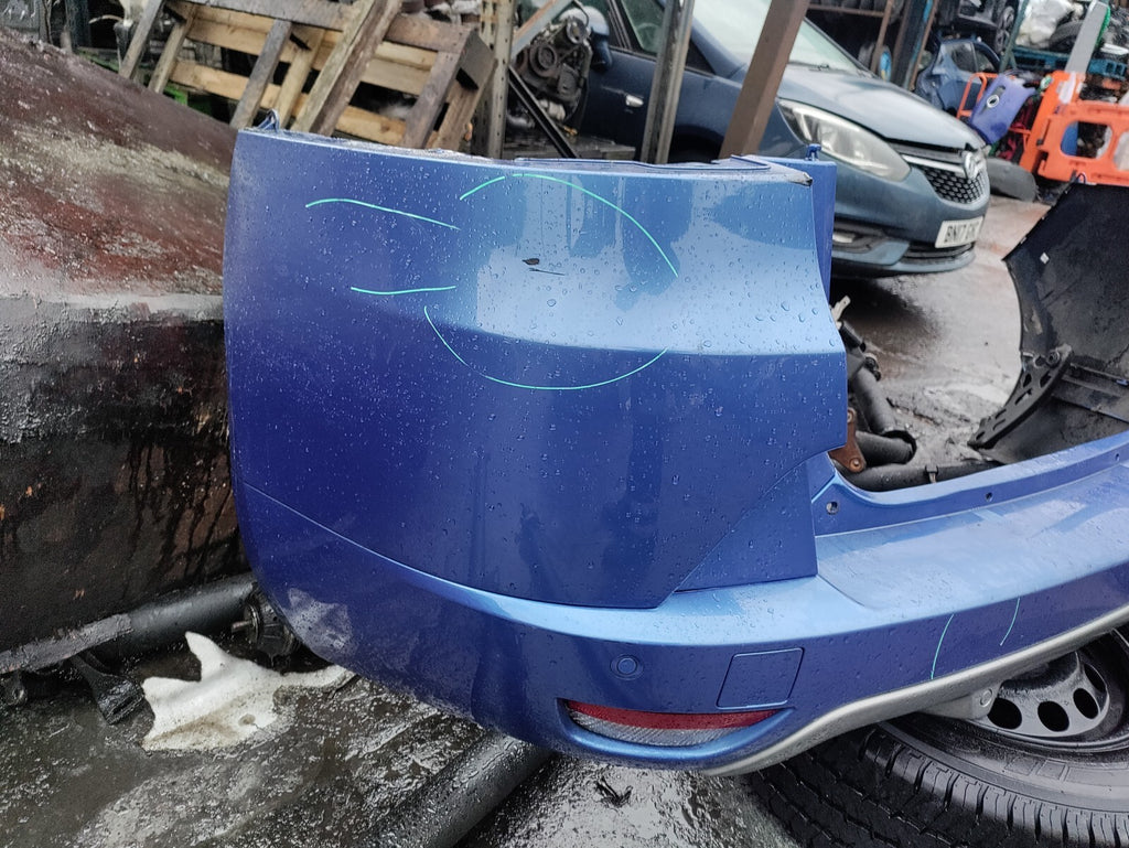 2015 RENAULT MEGANE CONVERTIBLE COMPLETE REAR BUMPER BLUE