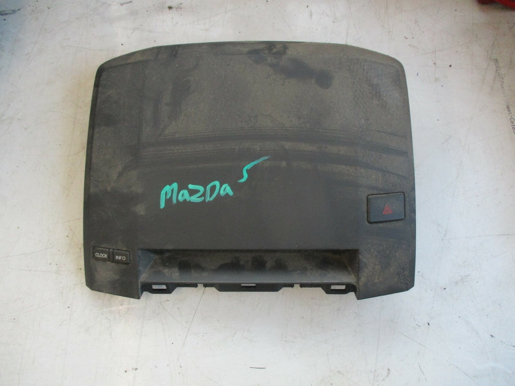 MAZDA 5 MK2 2006 DASH TRIM SURROUND DIGITAL DISPLAY CLOCK SCREEN HAZARD SWITCH