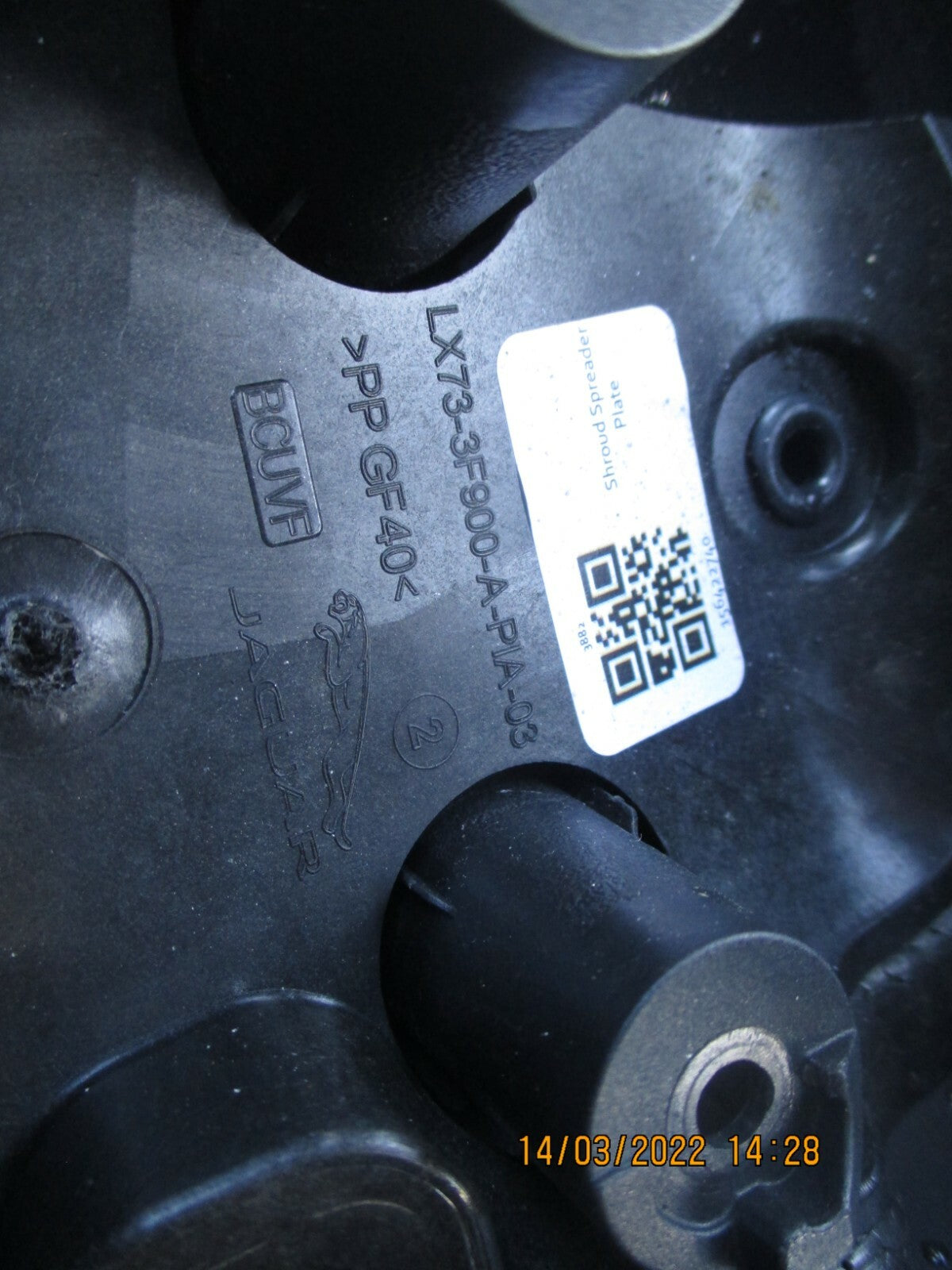 JAGUAR XE 2019 STEERING COLUMN COWLING COVER TRIM LX73-3F900-AA