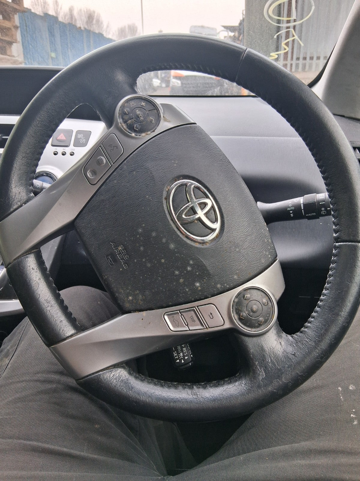 2018 TOYOTA PRIUS V PLUS XW40 MULTIFUNCTIONAL STEERING WHEEL ONLY