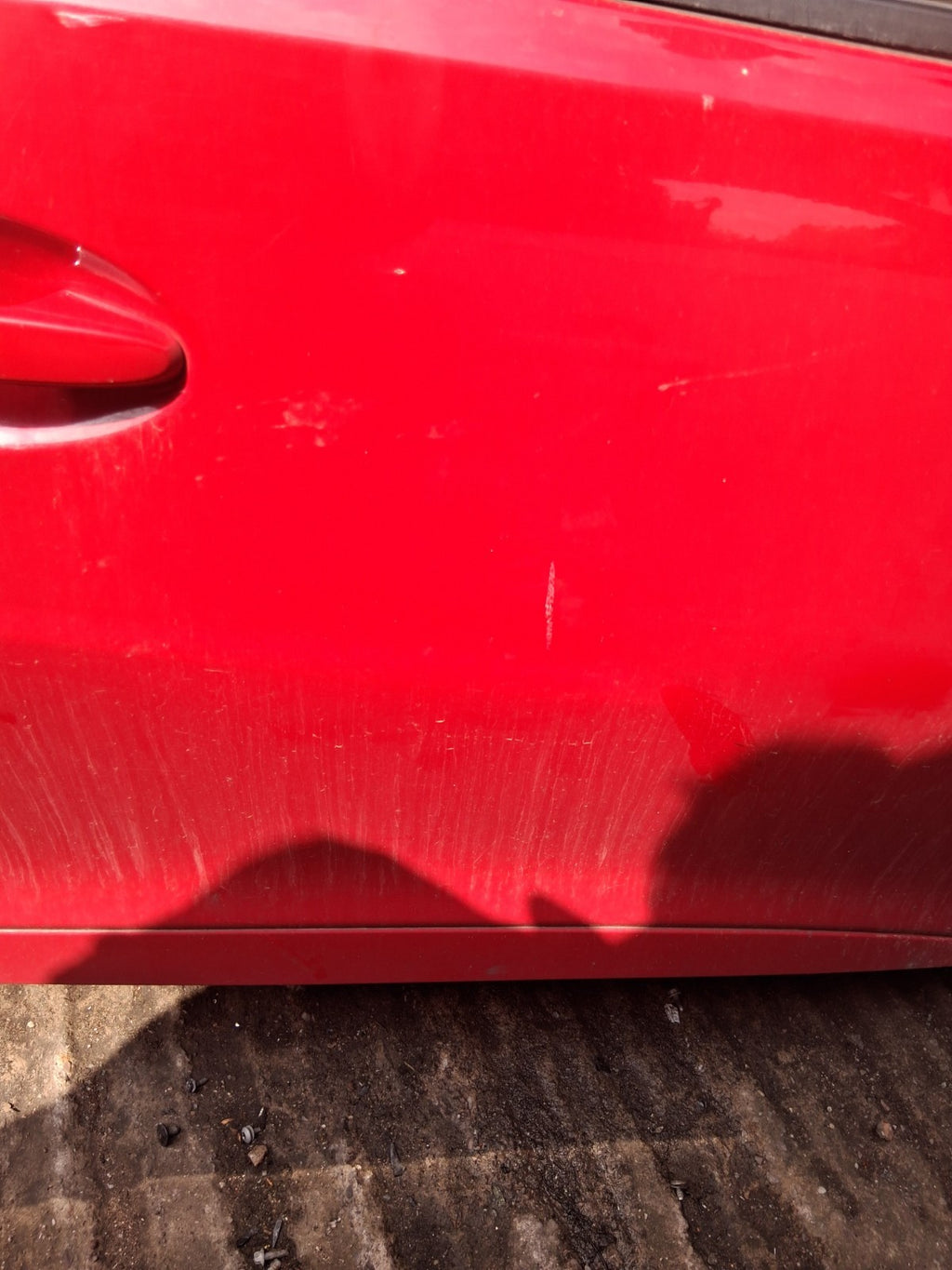 2016 HONDA CIVIC MK9 HATCHBACK OSF DRIVER SIDE FRONT RIGHT BARE DOOR RED R81