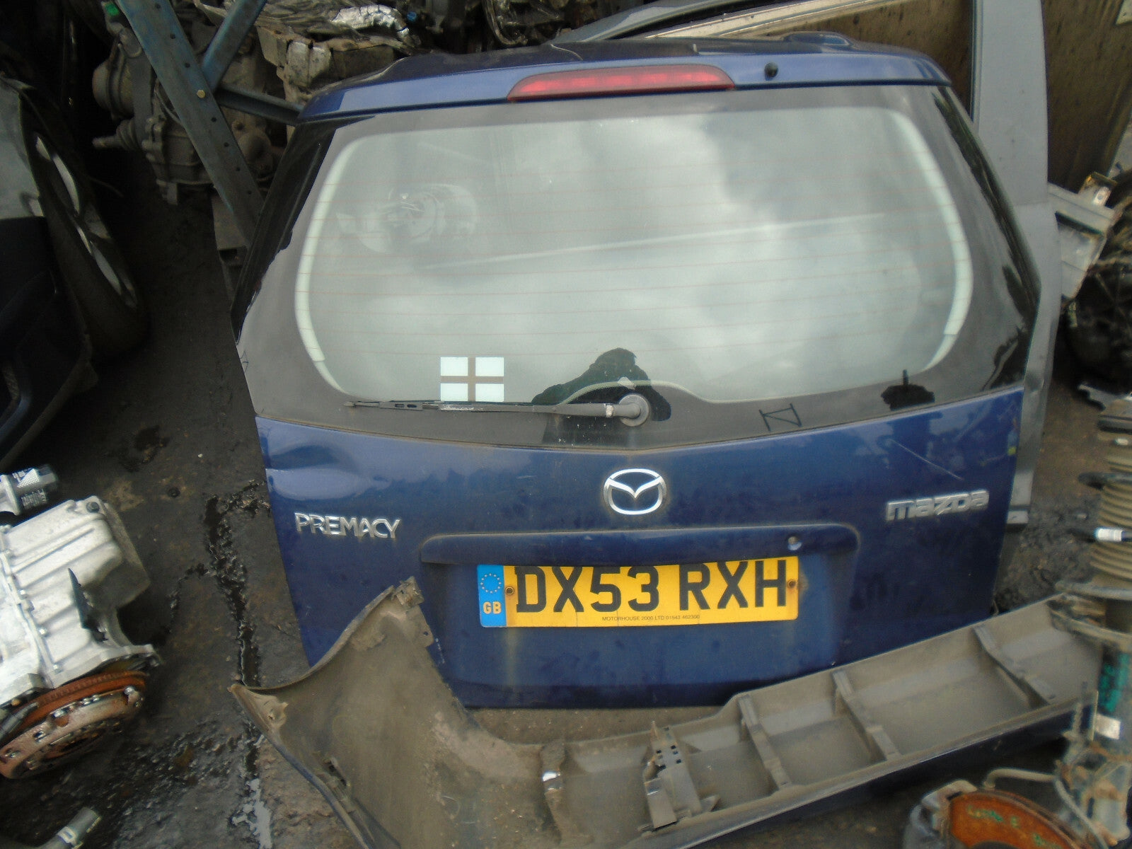 MAZDA PREMACY 2003 REAR COMPLETE TAILGATE BOOTLID BLUE
